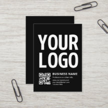 Votre logo avec QR code et texte modifiables