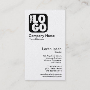 Carte De Visite Votre logo - Blanc (Carte Or)