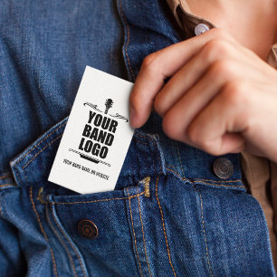 Carte De Visite Votre logo de bande - Choisissez votre couleur Arr