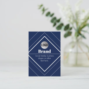 Carte De Visite Votre logo et design moderne personnalisable Ble