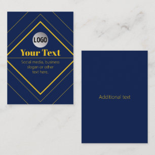 Carte De Visite Votre logo et modèle de conception personnalisable