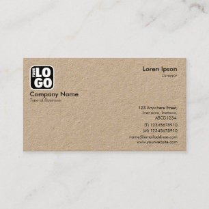 Carte De Visite Votre logo - (Papier d'emballage)