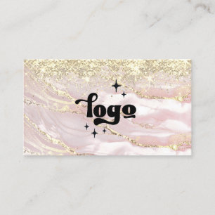Carte De Visite votre logo sur faux or scintille