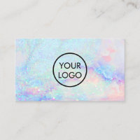 votre logo sur pastel gemstone parties scintillant