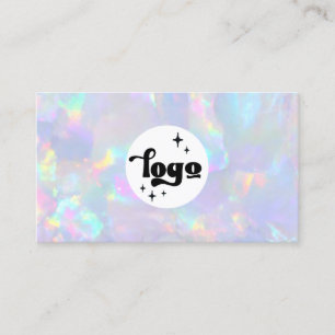 Carte De Visite votre logo sur pastel opal
