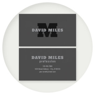 Carte De Visite Votre nom ou nom commercial Masculine moderne Gr