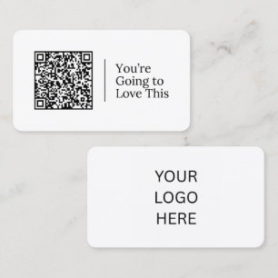 Carte De Visite Votre prochain favori est ici Code QR et logo