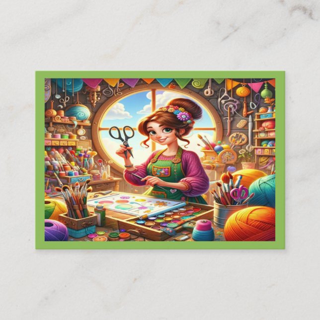 Carte De Visite Votre Série D'Artisanats De Charme (Devant)