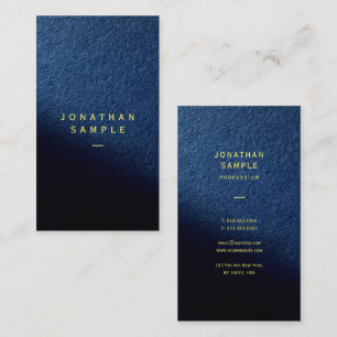 Carte De Visite Votre Texte Personnalisé Élégant Luxe Vertical bri