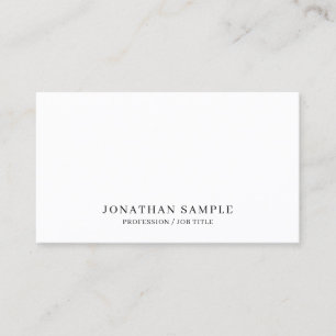 Carte De Visite Votre texte personnalisé Moderne Élégant Template 