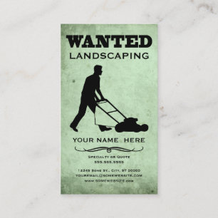 Carte De Visite voulu : paysagiste