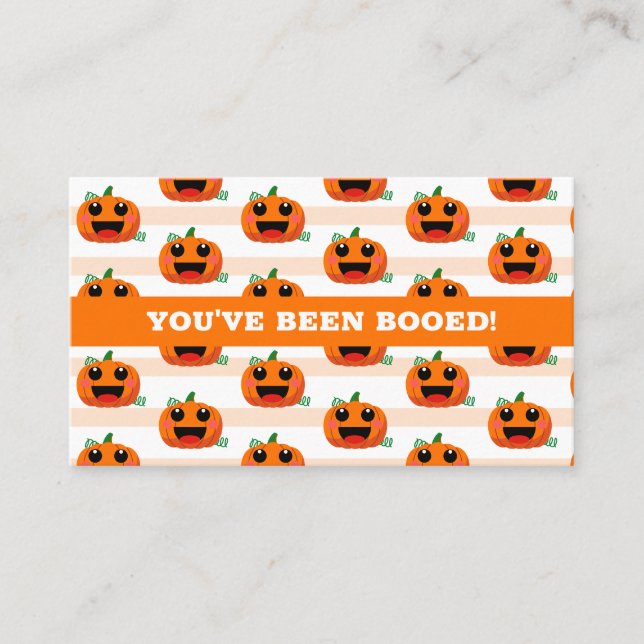 Carte De Visite Vous avez été réservé panier Halloween (Devant)