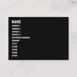 Carte De Visite vous n'êtes pas HIP HOP