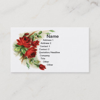 Carte De Visite Voûte des roses victoriens