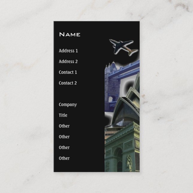 Carte de visite Voyage (Devant)