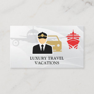 Carte De Visite Voyage Chauffeur Personnel Assistant