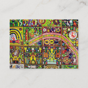 Carte De Visite Voyage tribal maya mexicain de Boho d'art d'Oaxaca