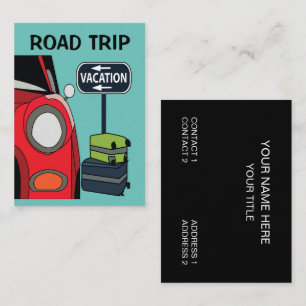 Carte De Visite Voyage Vacances Road Trip