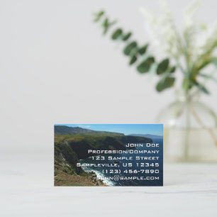 Carte De Visite Vue de l'île de Santa Cruz dans les îles du Channe