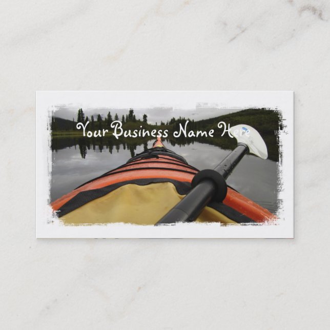 Carte De Visite Vue de mon kayak (Devant)