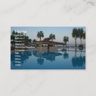 Carte De Visite Vue de piscine