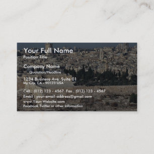 Carte De Visite Vue de vieille ville du mont des Oliviers,