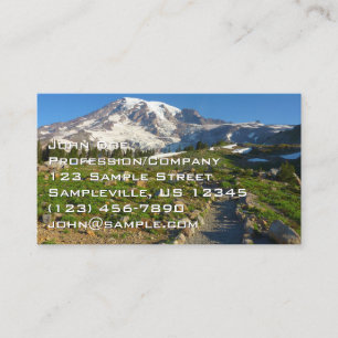 Carte De Visite Vue du sentier Skyline du mont Rainier