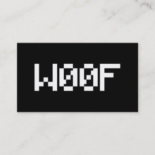 Carte De Visite W00F [Sons d'animaux en leetspeak]