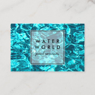 Carte De Visite Water Sparkings Piscine Service Photo Tourisme