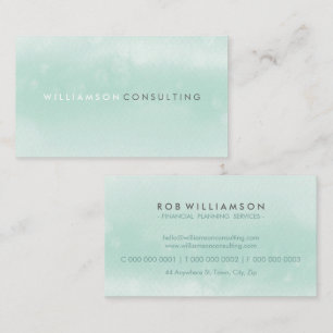 Carte De Visite WATERCOLOR élégant entreprise moderne tendance men