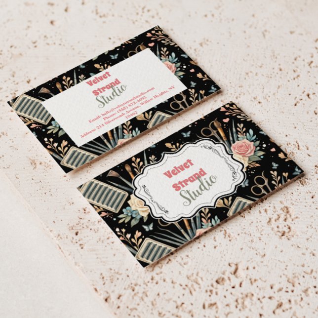 Carte De Visite Watercolor Floral Lash Artist (Créateur téléchargé)