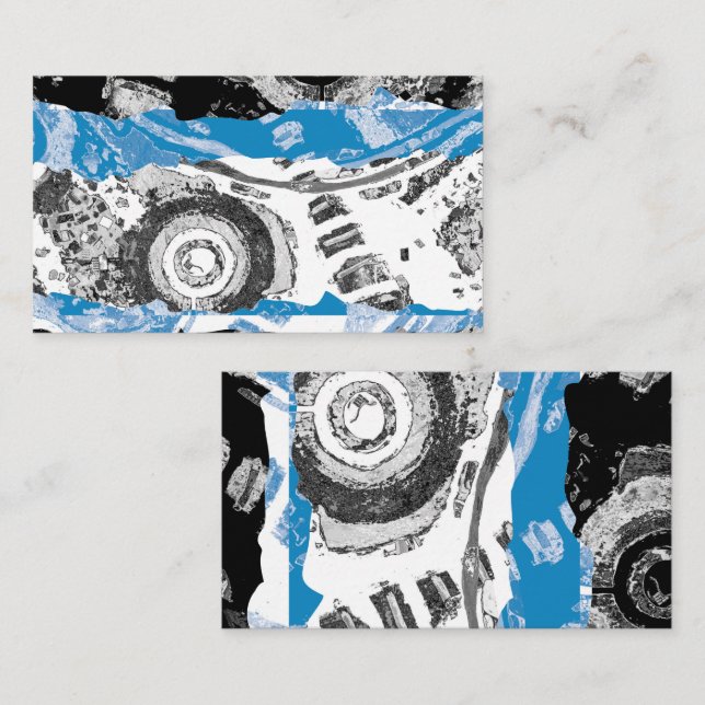 Carte De Visite Wave Mechanism – Business Card (3.5" x 2") (Devant / Derrière)