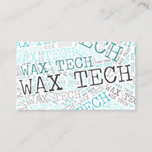 Carte De Visite Wax tech vrai gris noir