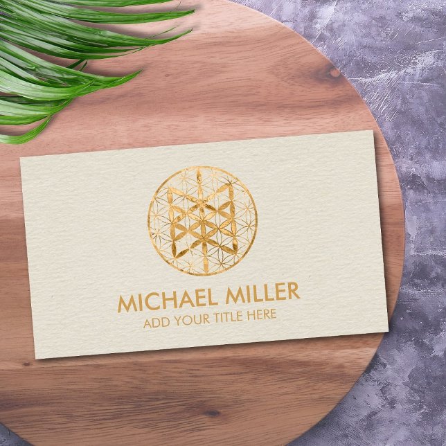 Carte De Visite Web de Wyrd dans la fleur de vie (Créateur téléchargé)