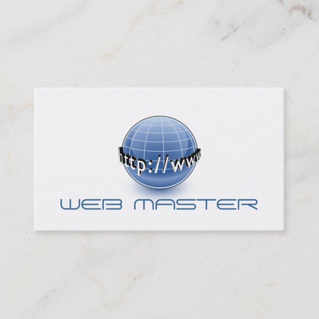 Carte De Visite Web Developer Master Designer Computer Tech (Devant)