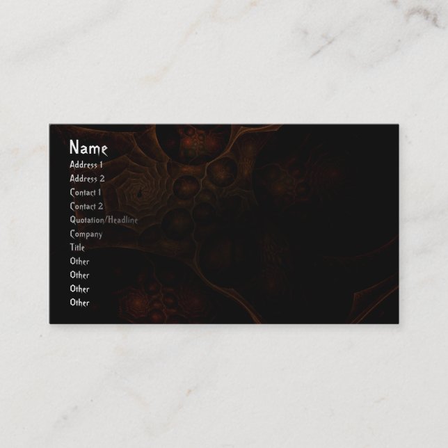 Carte De Visite Web en bande (Devant)