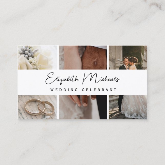 Carte De Visite Wedding Celebrant modern  (Dos)