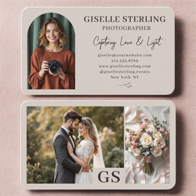 Carte De Visite Wedding Event Photographer (Créateur téléchargé)