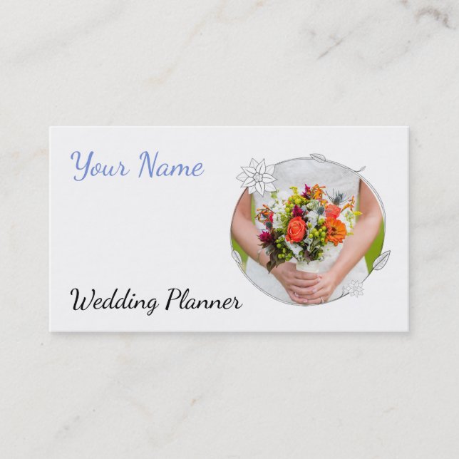 Carte de visite wedding planner (Devant)