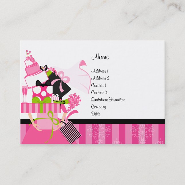 Carte De Visite Wedding planner (Devant)