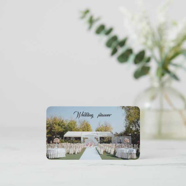 Carte De Visite Wedding planner (Debout devant)