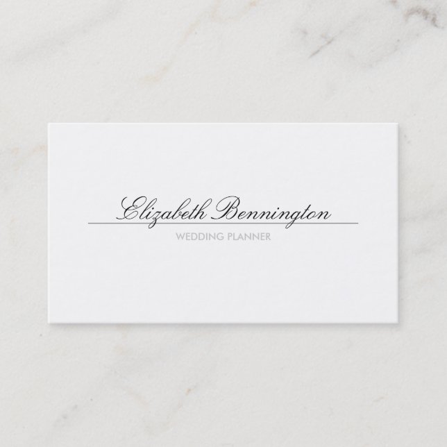 Carte de visite wedding planner (Devant)