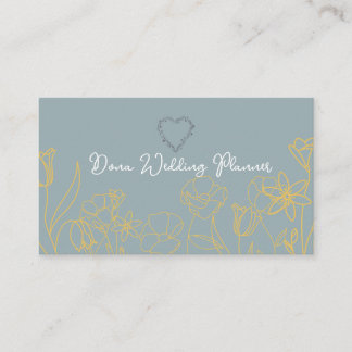 Carte De Visite Wedding Planner Business Card