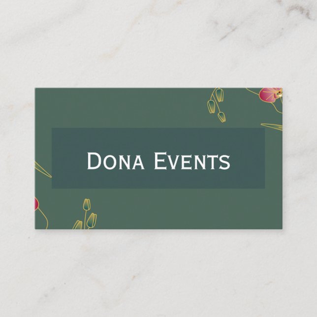 Carte De Visite Wedding Planner Business Card  (Devant)