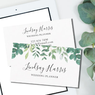 Carte De Visite Wedding planner de verdure Eucalyptus