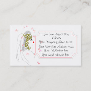 Carte de visite Wedding planner élégant