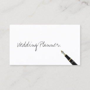 Carte de visite Wedding planner manuscrit