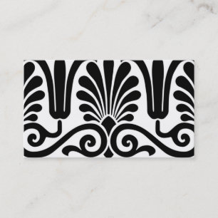 Carte De Visite Wedding planner moderne élégant de damassé noir