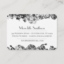 Wedding planner professionnel élégant noir et blan