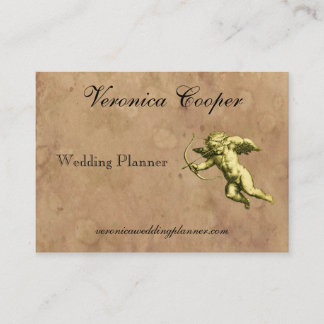 Carte De Visite Wedding planner vintage de cupidon